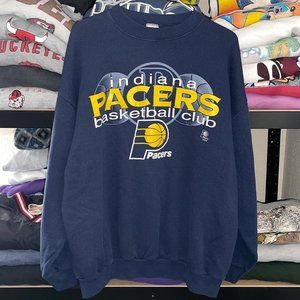 Vintage Indiana Pacers Navy sweatshirt shirt retro vtg 1995